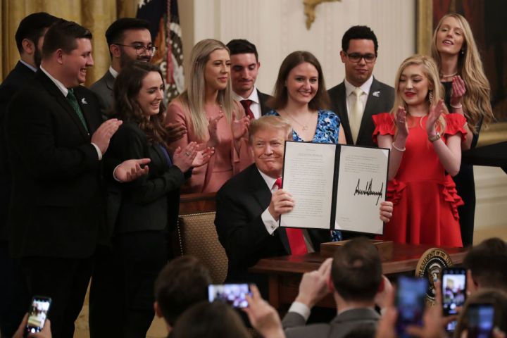 Trump Signs Executive Order Regarding Student Loan Debt and Free Speech